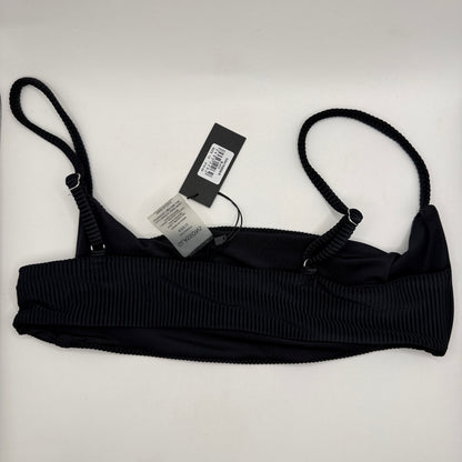 Glassons SWIM Black Ribbed Bikini Top – Size 12