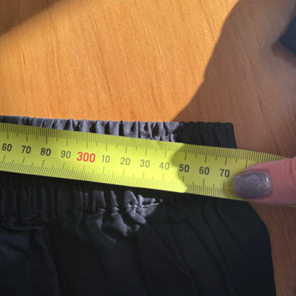 3-Piece Black & White Beaded Tunic & Trouser Salwar Kameez Set, 36cm Waist