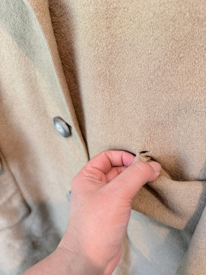 Camelhair Size U/Arm to U/Arm 58cm Vintage-Style Long Coat