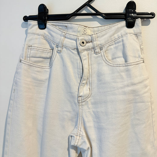 Cotton On Size 6 White Slim-Leg Denim Jeans