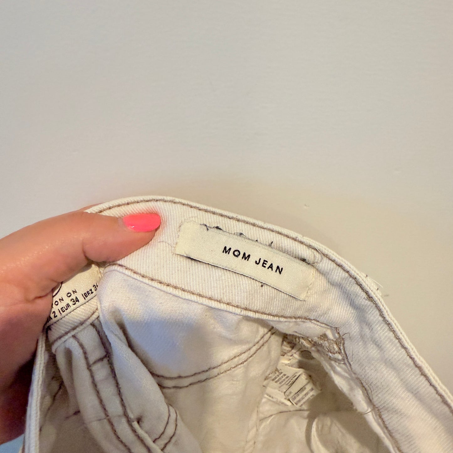 Cotton On Size 6 White Slim-Leg Denim Jeans