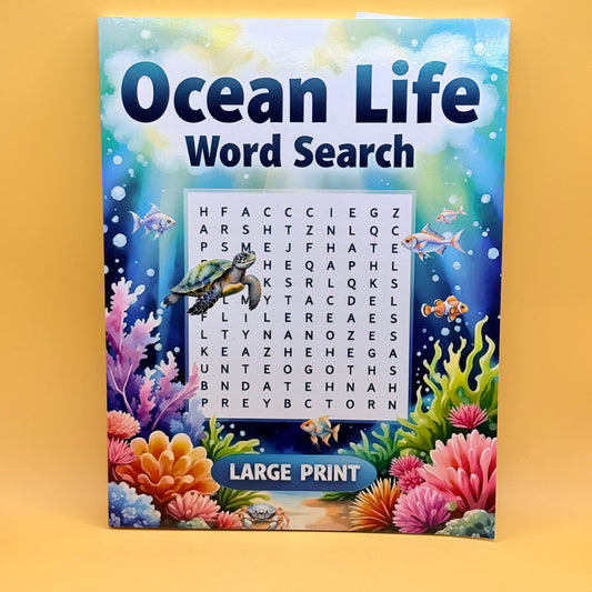 Ocean Life Word Search by Louby Lion Books
