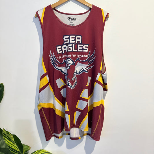 ONU Sportswear Sea Eagles Ngatangiia Matavera Singlet Maroon - 5XL