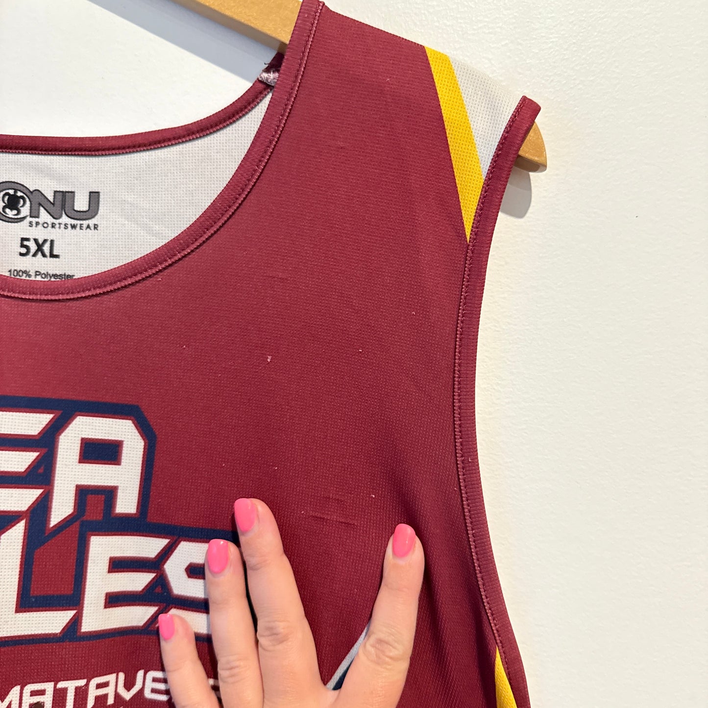 ONU Sportswear Sea Eagles Ngatangiia Matavera Singlet Maroon - 5XL