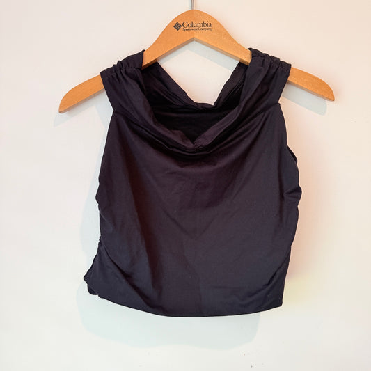 GLASSONS Black Cowl Neck Tank – Size M