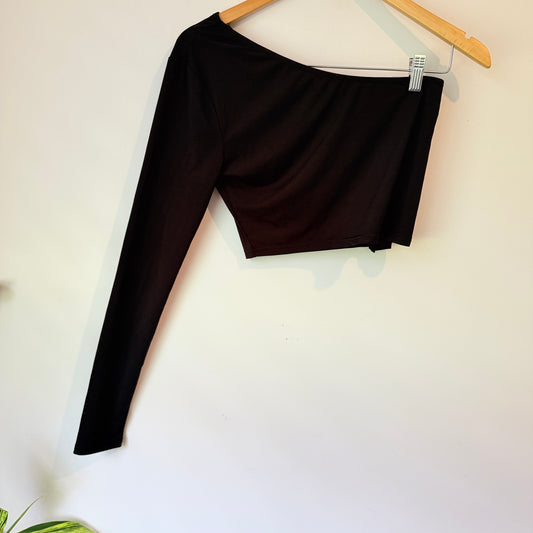 Glassons One-Shoulder Long Sleeve Top Size M