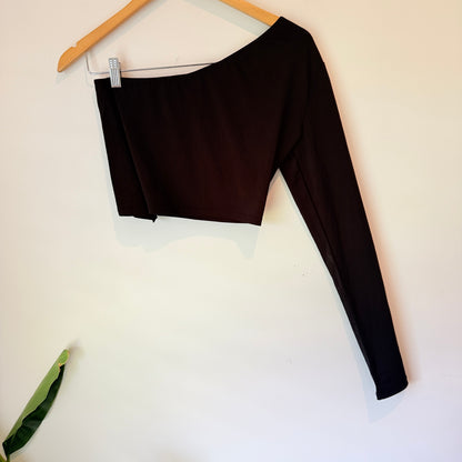 Glassons One-Shoulder Long Sleeve Top Size M