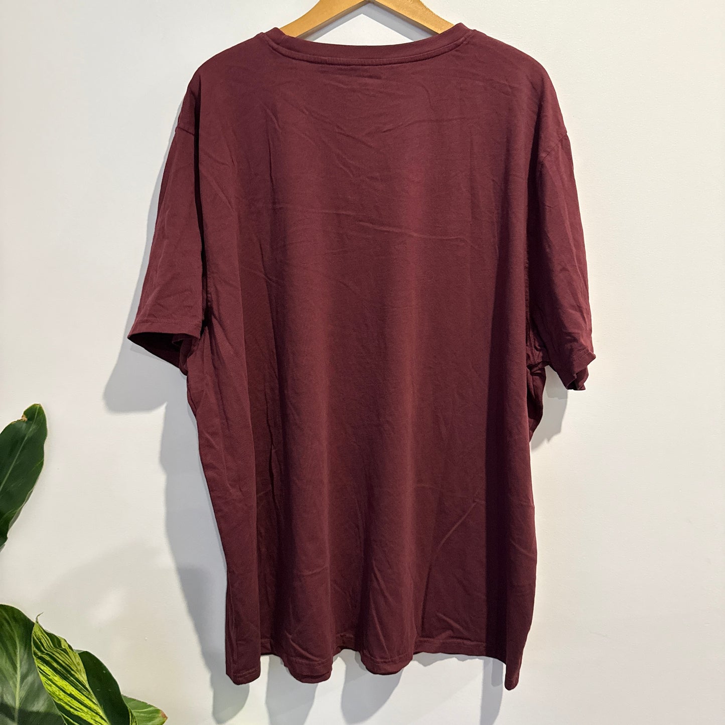 H&H Short Sleeve T-Shirt Maroon Aotearoa Graphic - 6XL