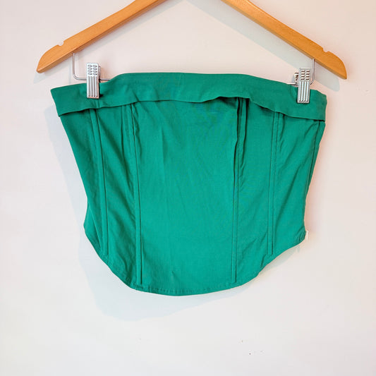 Glassons Green Corset Style Top Size 10