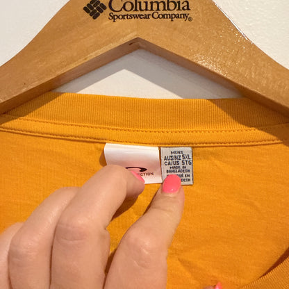 Men's Collection Basic Cotton Crew Neck Tee Golden Yellow - 5XL