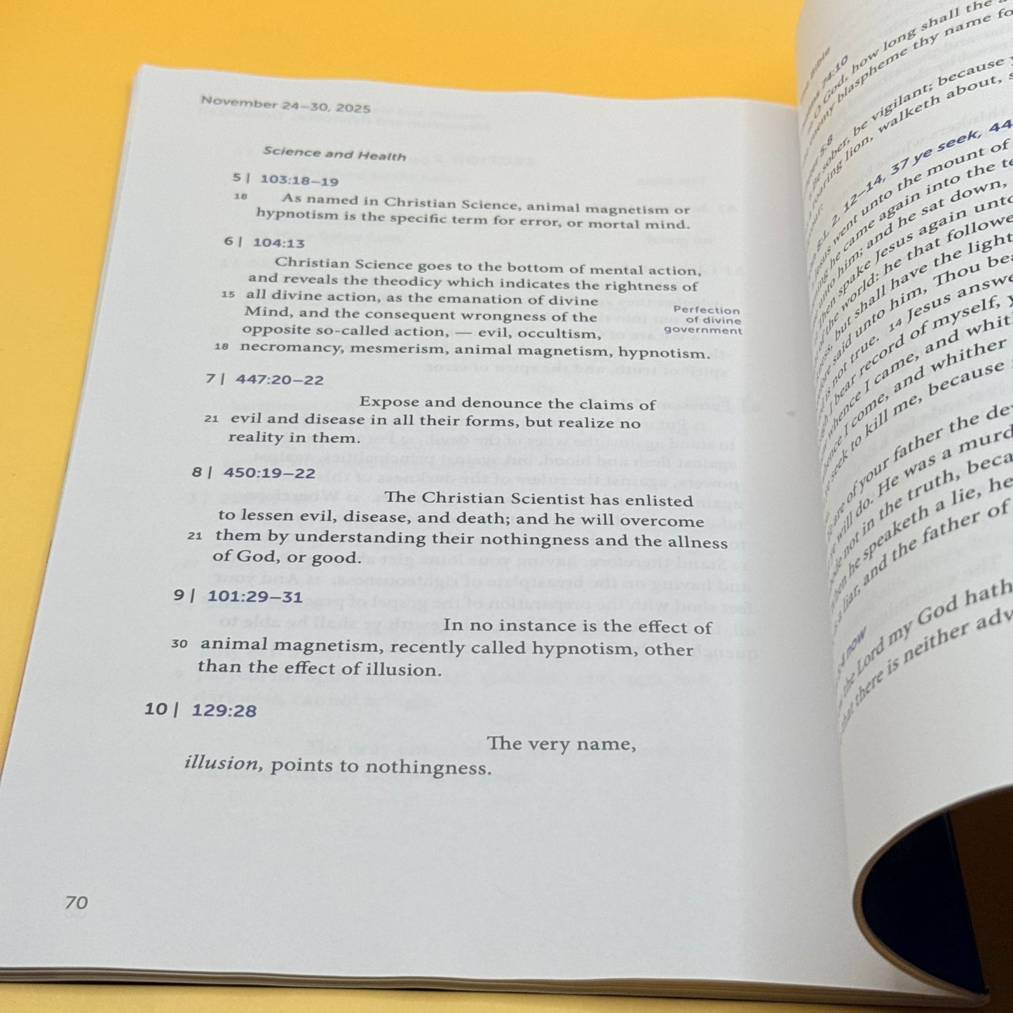 Christian Science Quarterly Bible Lessons November 2025