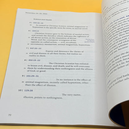 Christian Science Quarterly Bible Lessons November 2025