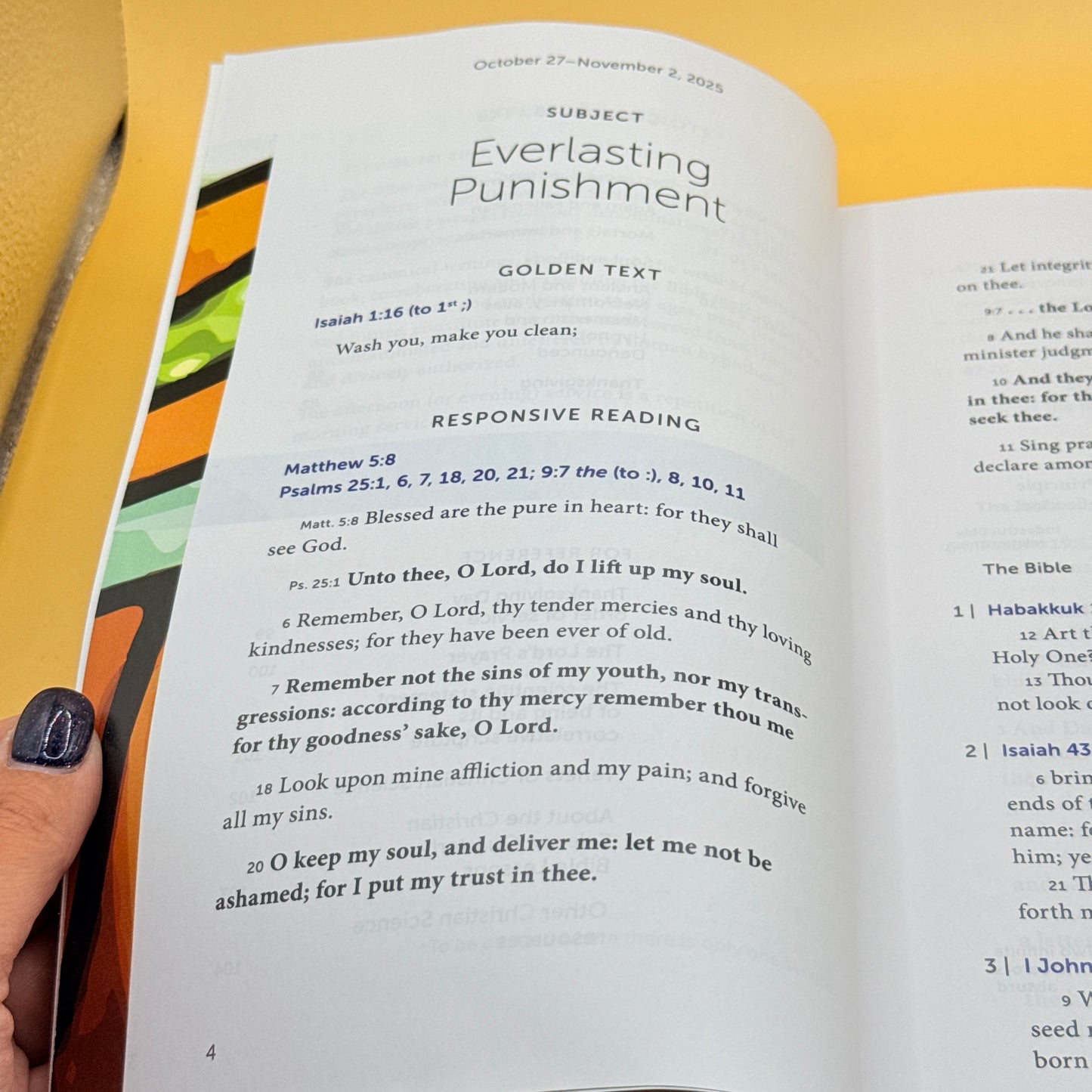 Christian Science Quarterly Bible Lessons November 2025