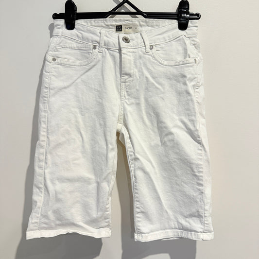 News Denim White Denim Shorts - 10