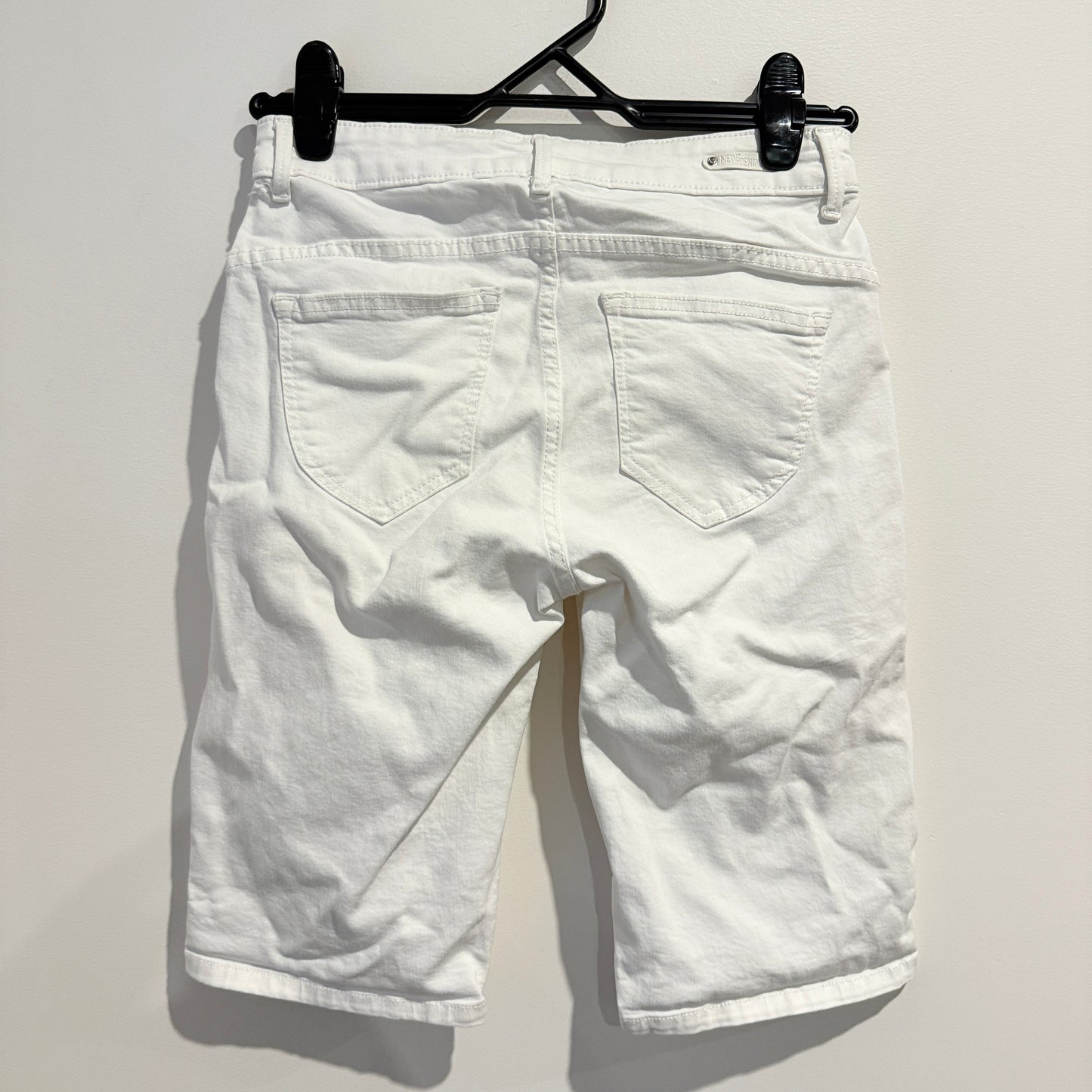 News Denim White Denim Shorts - 10