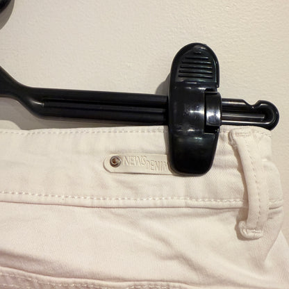 News Denim White Denim Shorts - 10