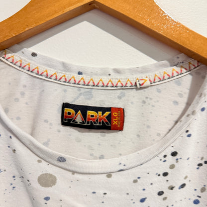 Park Paint Splatter Pocket Tee White - XLG