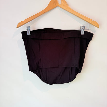 Glassons Black Corset-Style Bustier Top Size 10