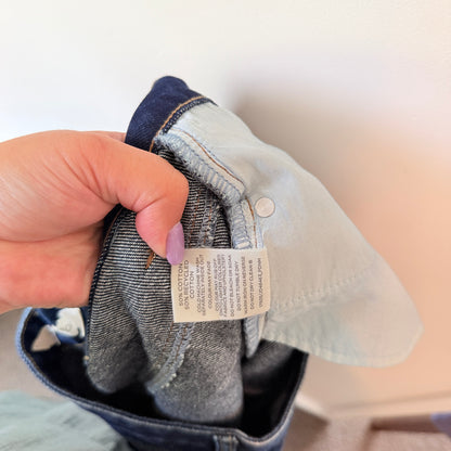 Glassons Dark Blue Denim Midi Skirt Size 10