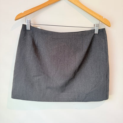 Glassons Black 100% Linen Belted Mini Skirt Size 10