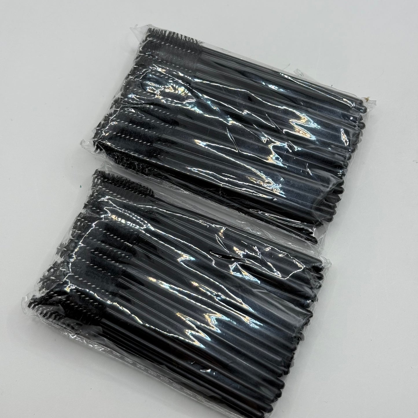 2 pack Mascara Wands Eyelash Brushes (100 Brushes Total)