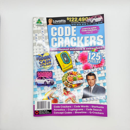 Lovatts code crackers magazine - issue 144 - mar/apr 2025 - 125 + puzzles - consumer magazines printed media