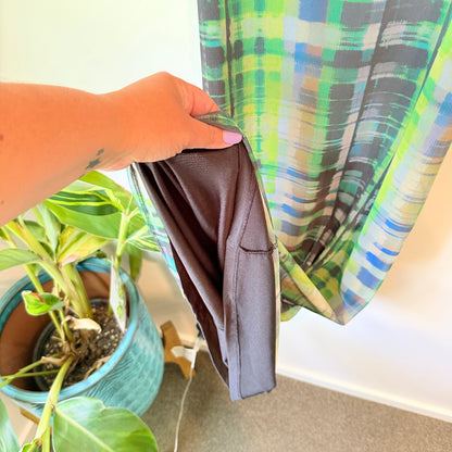 Glassons Green Abstract Print Mesh Maxi Dress Size M