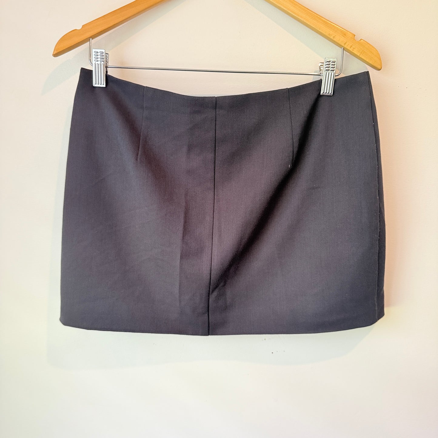 Glassons Grey Buckle Mini Skirt Size 10