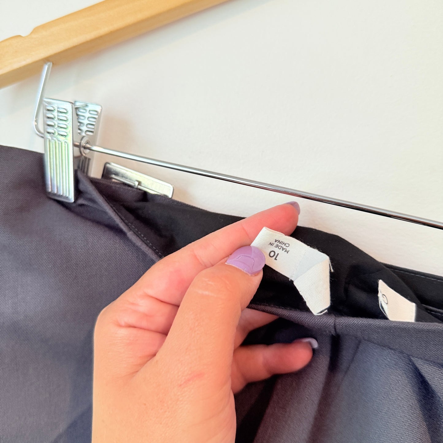 Glassons Grey Buckle Mini Skirt Size 10