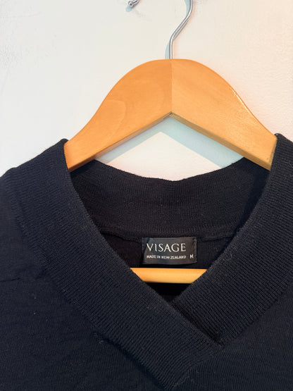 Visage (NZ Made) Size M Long-Sleeved 100% Merino Top