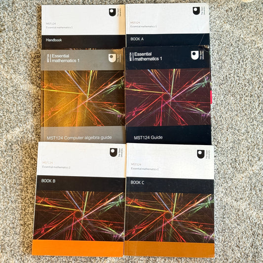MST124 Essential Mathematics 1 – Complete Set (Open University)