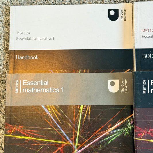 MST124 Essential Mathematics 1 – Complete Set (Open University)