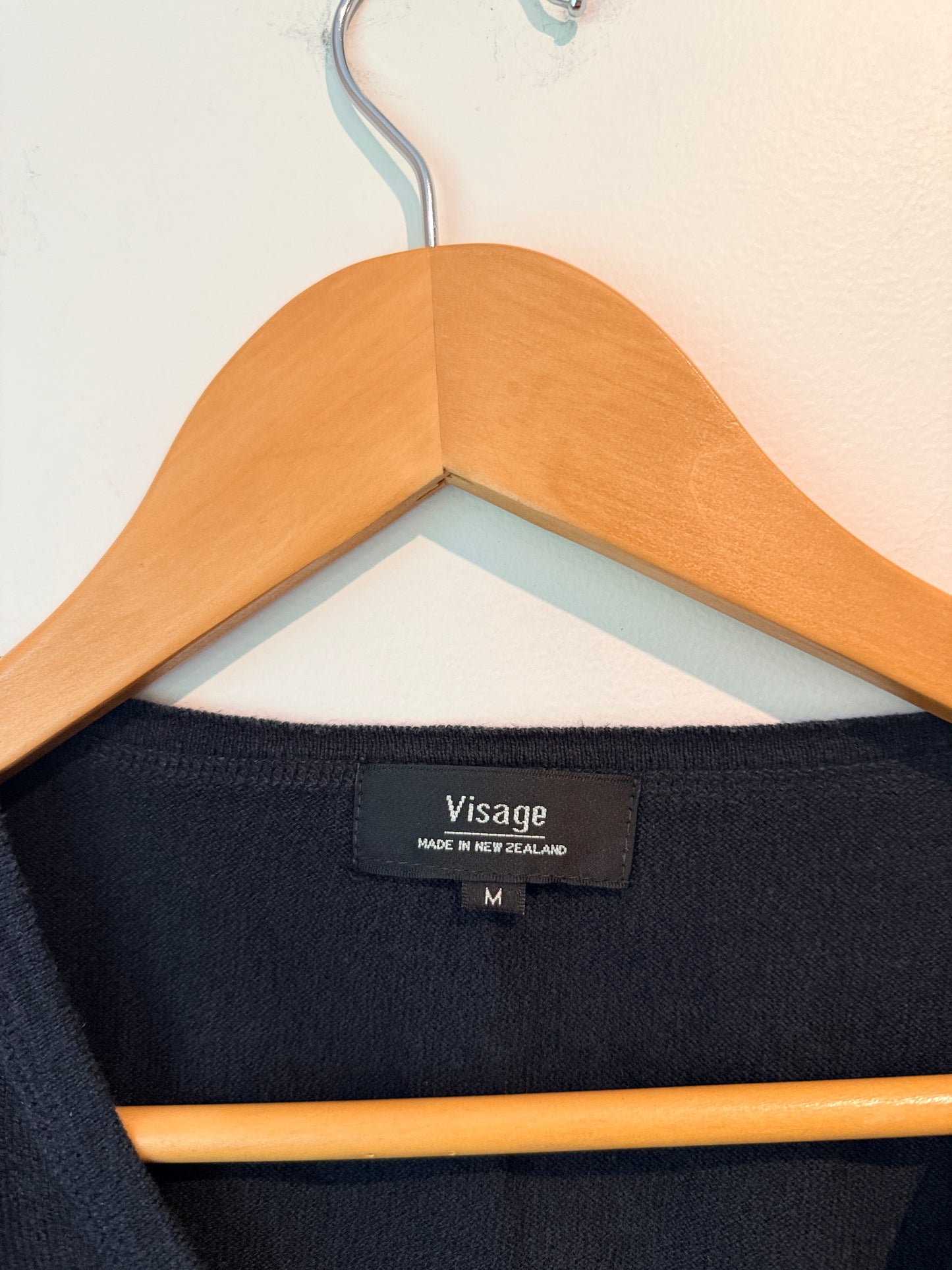 Visage (NZ Made) Size M V-Neck Sweater