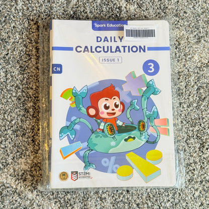 Daily Calculation Issue 1 Level 3 (9-Piece Set) by Spark Education