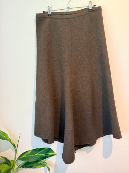 Visage (NZ Made) Size M 100% Wool Knit Midi Skirt