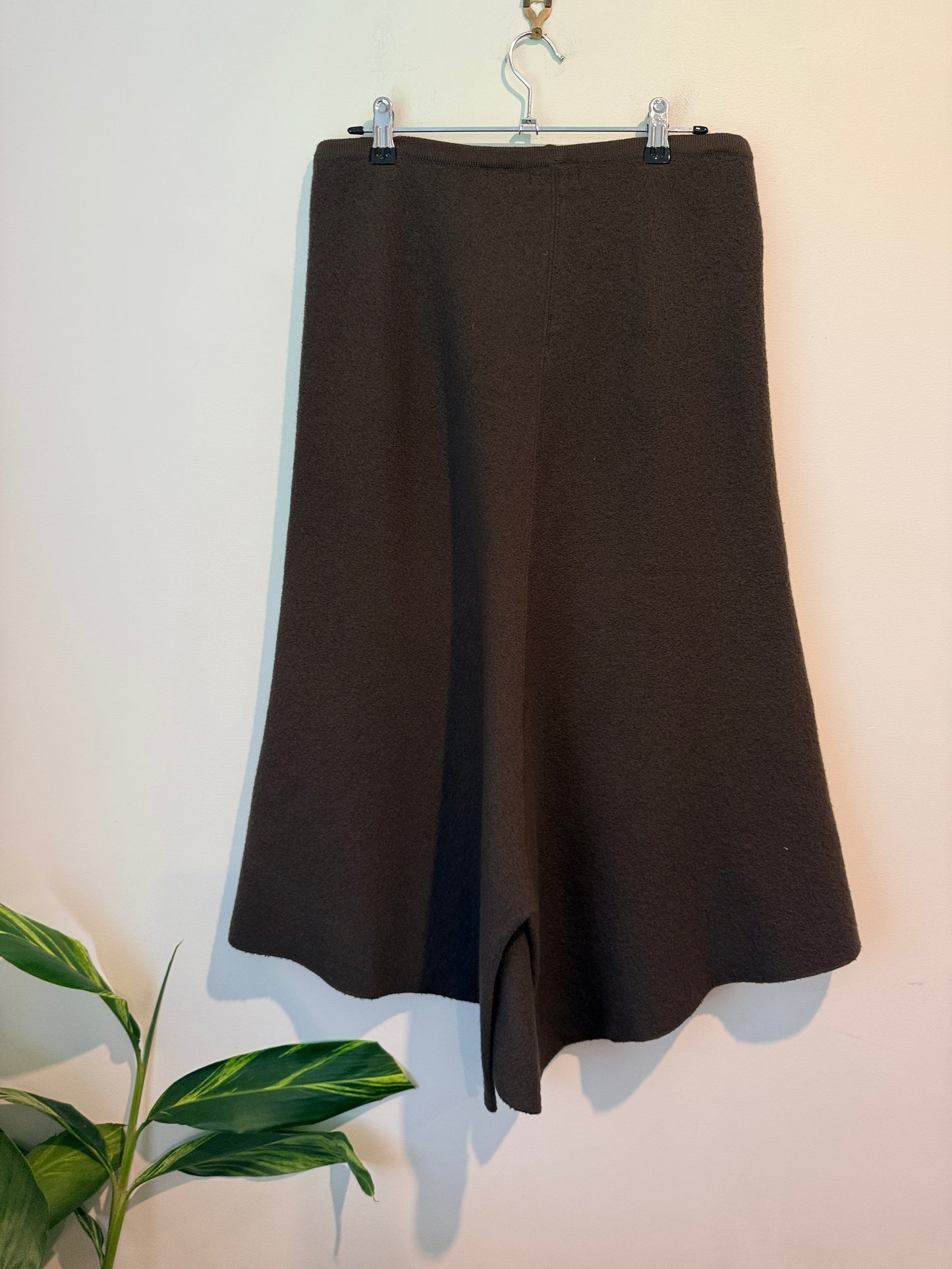 Visage (NZ Made) Size M 100% Wool Knit Midi Skirt