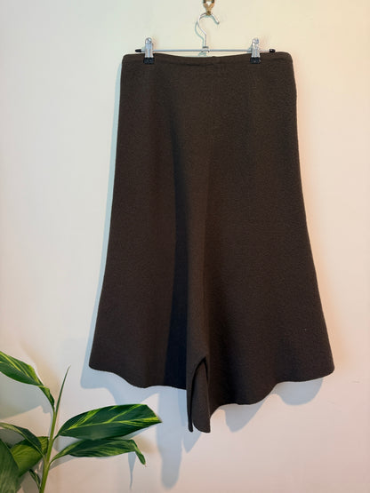 Visage (NZ Made) Size M 100% Wool Knit Midi Skirt