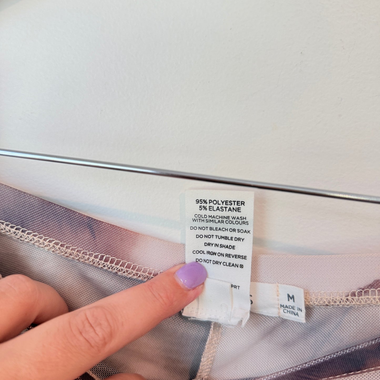 Glassons Brown Abstract Mesh Pants Size M