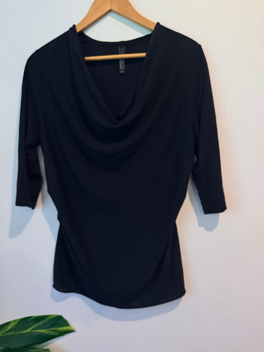 Visage (NZ) Size M Draped Cowl Neck Top