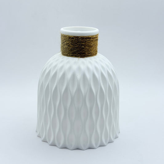 White Textured Diffuser Vase