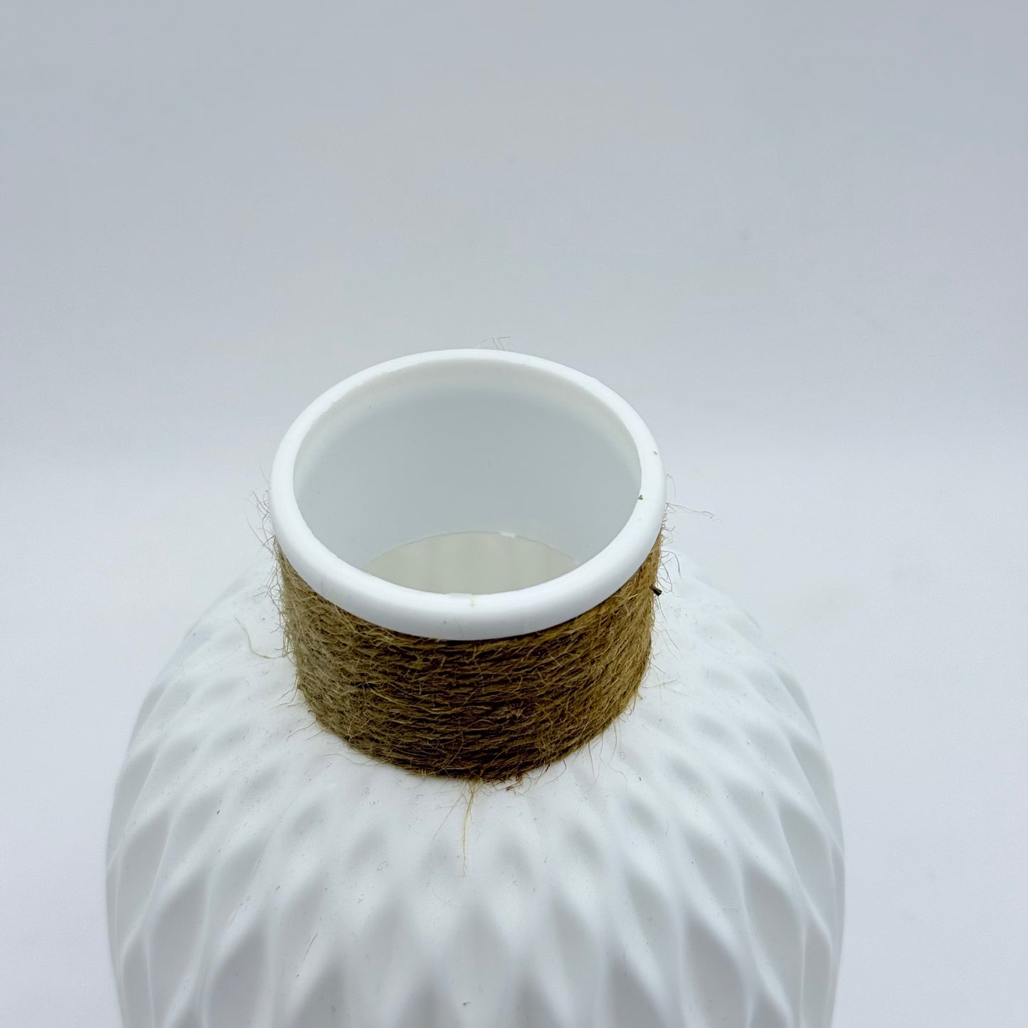 White Textured Diffuser Vase