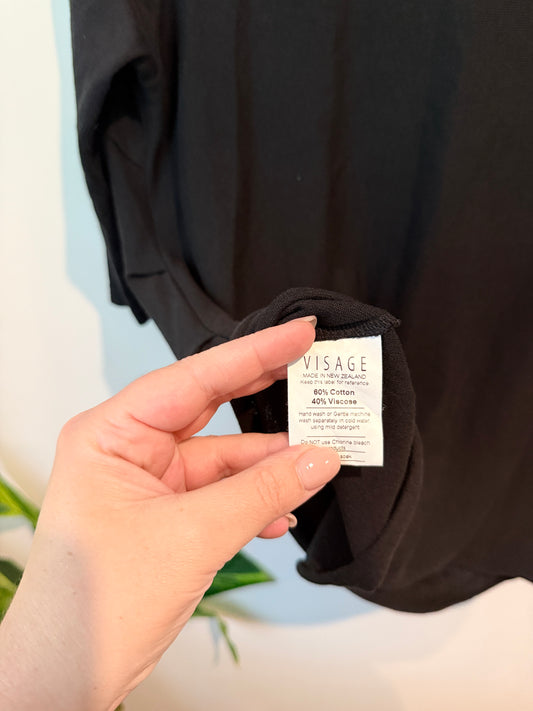 Visage (NZ) Size M Draped Cowl Neck Top