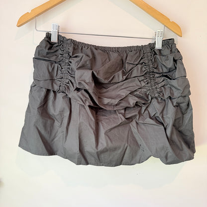Glassons Charcoal Ruched Parachute Skirt Size 10