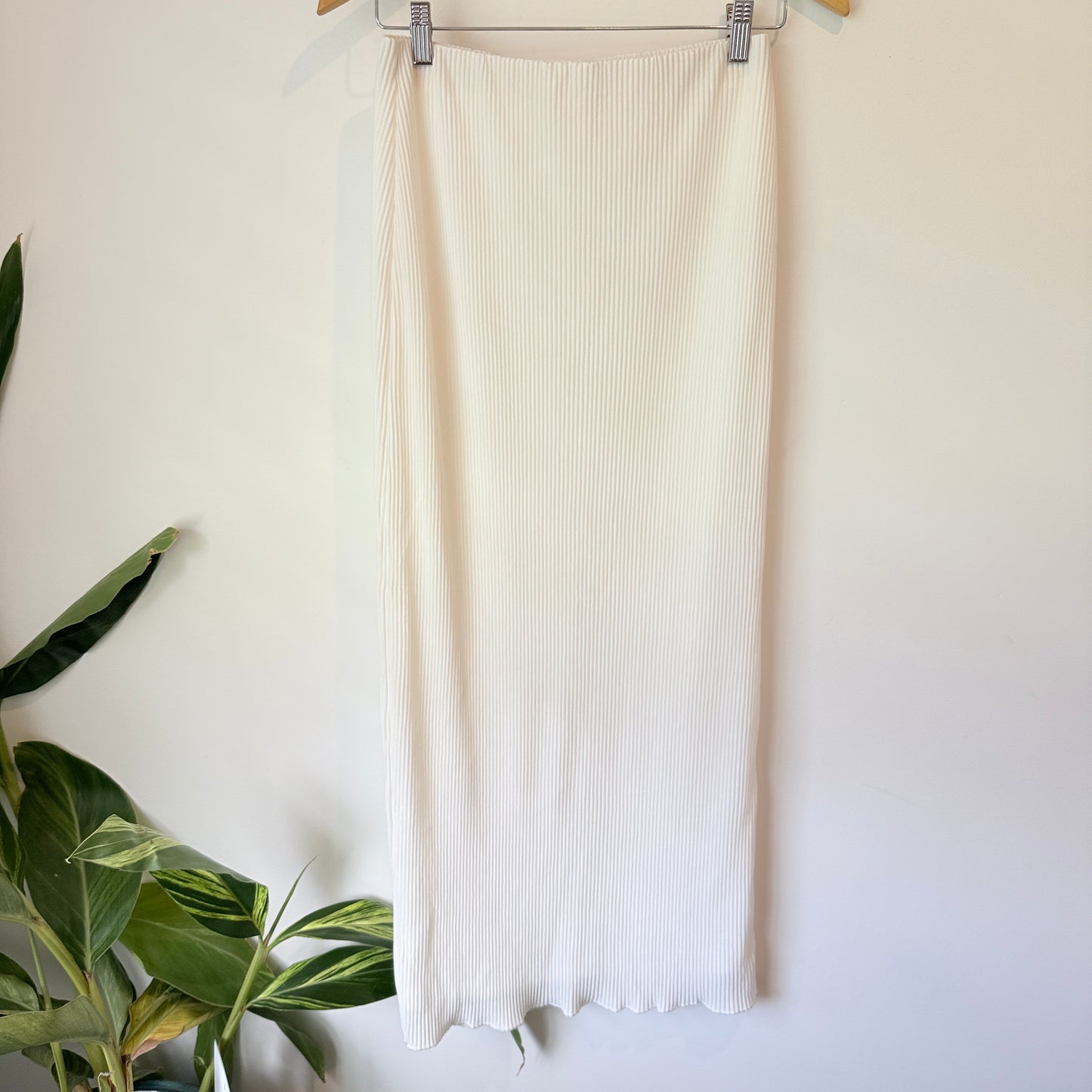 Glassons Plisse Rib Midi Skirt Size M