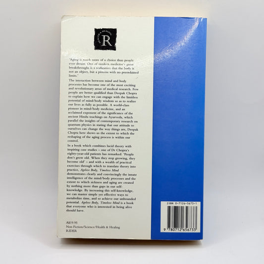 Ageless Body, Timeless Mind by Deepak Chopra