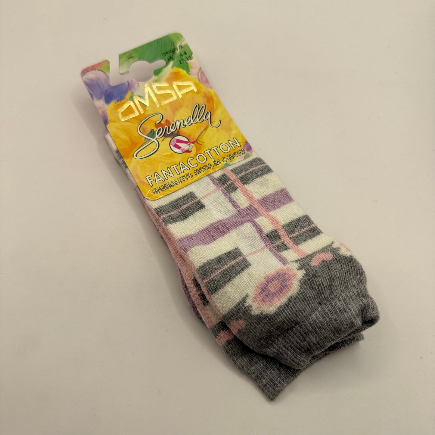 OMSA Fantacotton Gambaletto Moda Girl's Cotton Socks