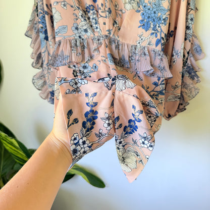 LIMITED EDITION WITCHERY Floral Ruffle Playsuit - Size 8