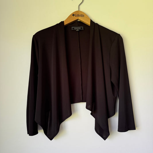 REPERTOIRE Draped Shrug Black - Size 2