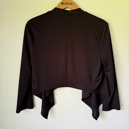 REPERTOIRE Draped Shrug Black - Size 2