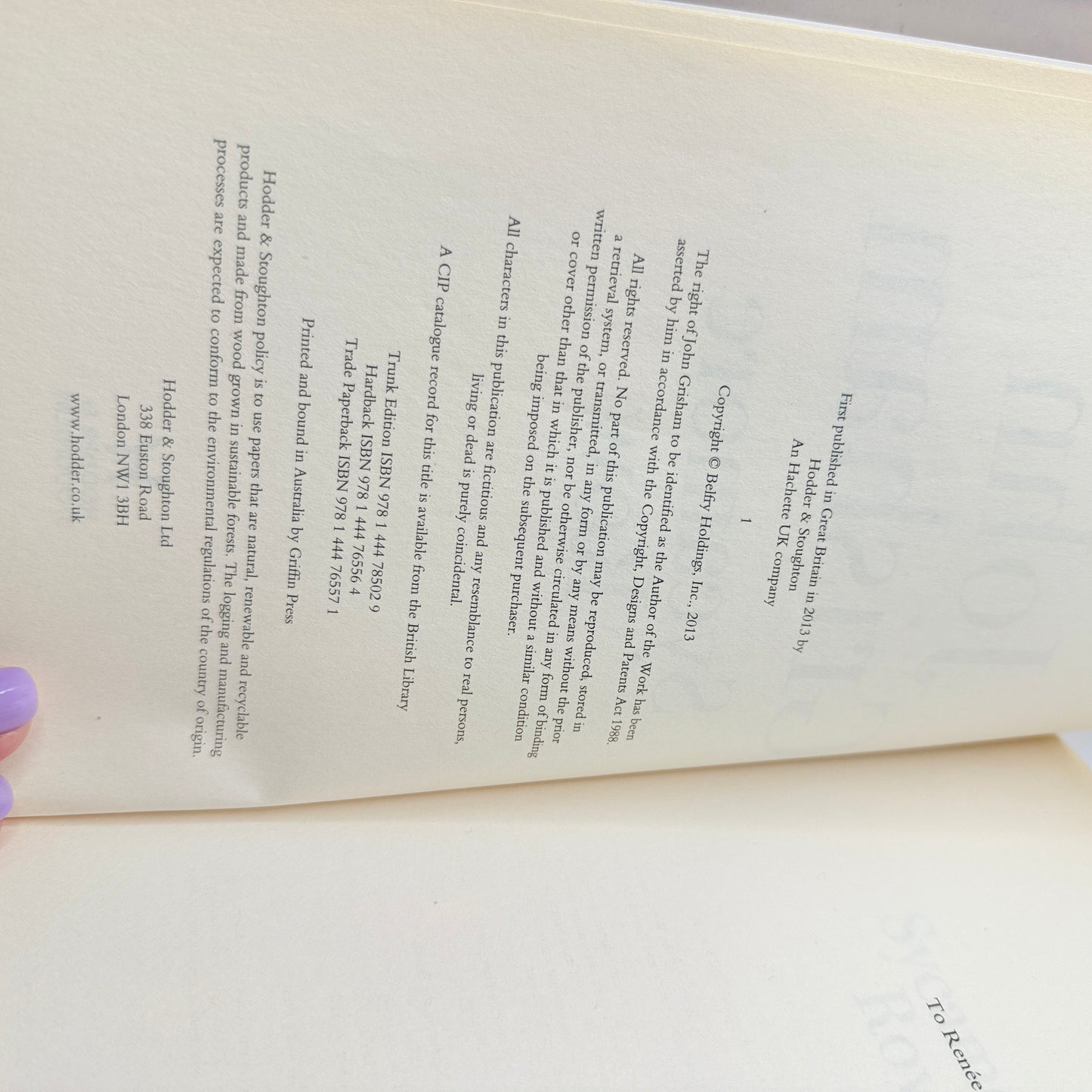 Sycamore Row by John Grisham